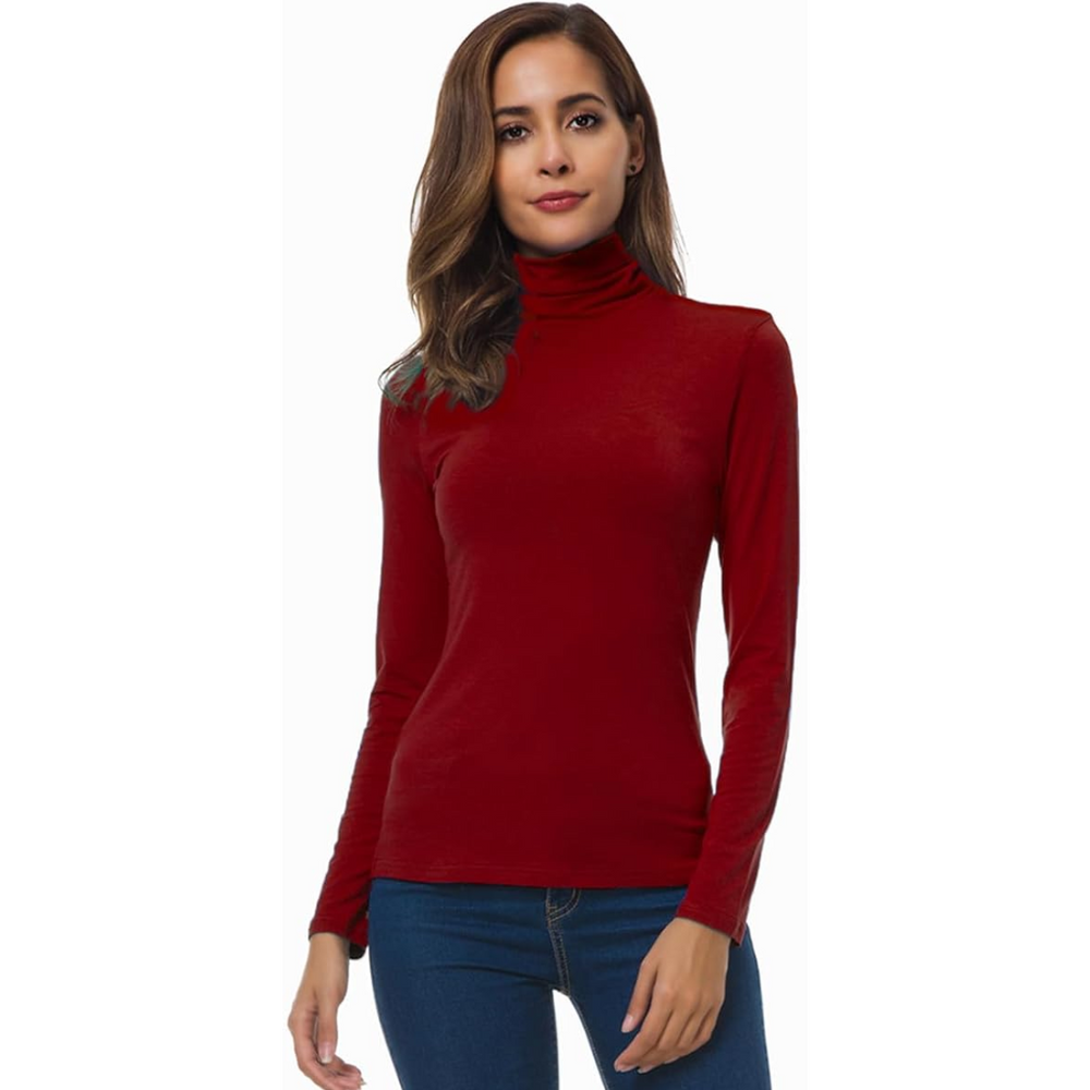 Petra Slim Fit Women's Turtleneck - Stylish & Comfortable Knit Top for Every Season