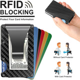 CarbonVault Slim RFID-Blocking Carbon Fiber Wallet with Money Clip - Ultra-Lightweight & Secure