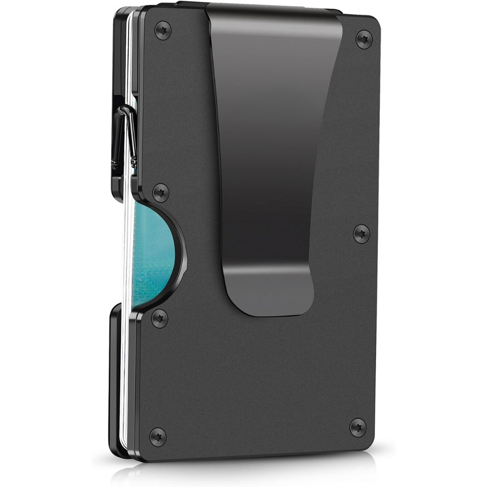 CarbonVault Slim RFID-Blocking Carbon Fiber Wallet with Money Clip - Ultra-Lightweight & Secure