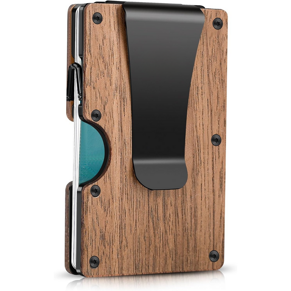 CarbonVault Slim RFID-Blocking Carbon Fiber Wallet with Money Clip - Ultra-Lightweight & Secure