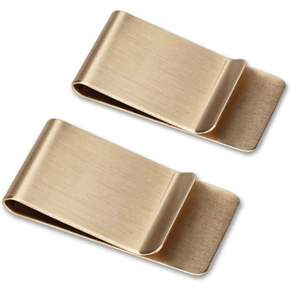 RazorHold Slim Stainless Steel Card Holder & Money Clip Set of 2 - Stylish, Durable & Lightweight Wallets for Men