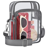 MiniVue Small Transparent Handbag with Removable Strap - Stylish & Versatile Clear Purse for Everyday Use