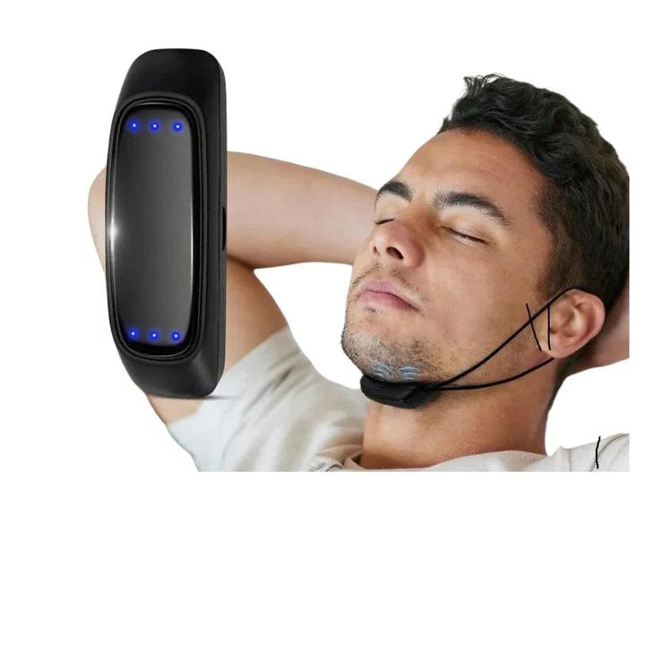 EMS Pulse Snore Stopper Device - Portable Sleep Aid for Peaceful Nights | Effective Anti-Snoring Solution