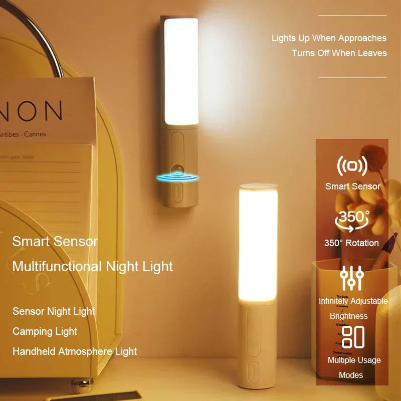 Smart LED Motion Sensor Night Light - Lumos | Energy-Efficient, Auto-On/Off, Adjustable Brightness