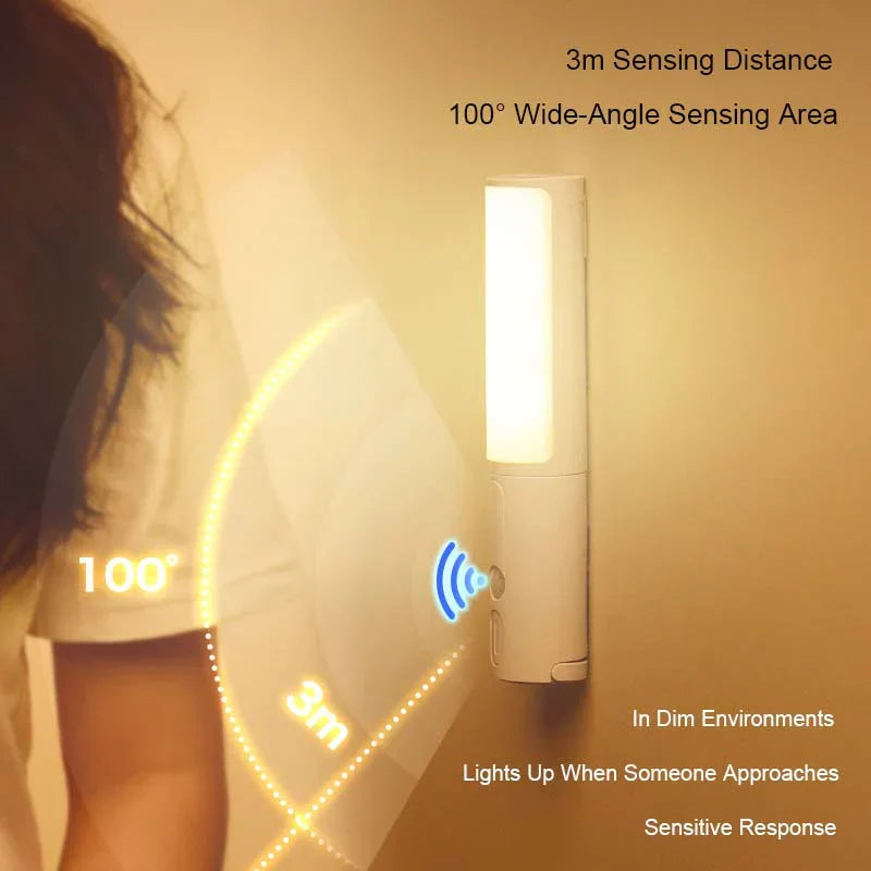 Smart LED Motion Sensor Night Light - Lumos | Energy-Efficient, Auto-On/Off, Adjustable Brightness
