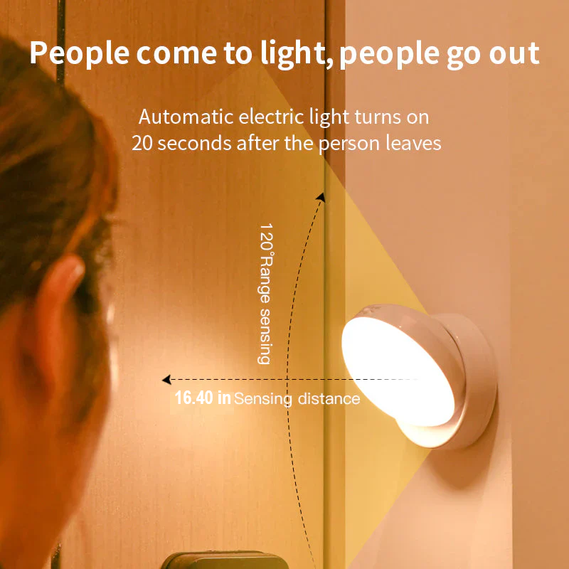 Elara Smart Motion Sensor Night Light - Energy-Efficient LED, Auto-On/Off, Ideal for Hallways & Bedrooms