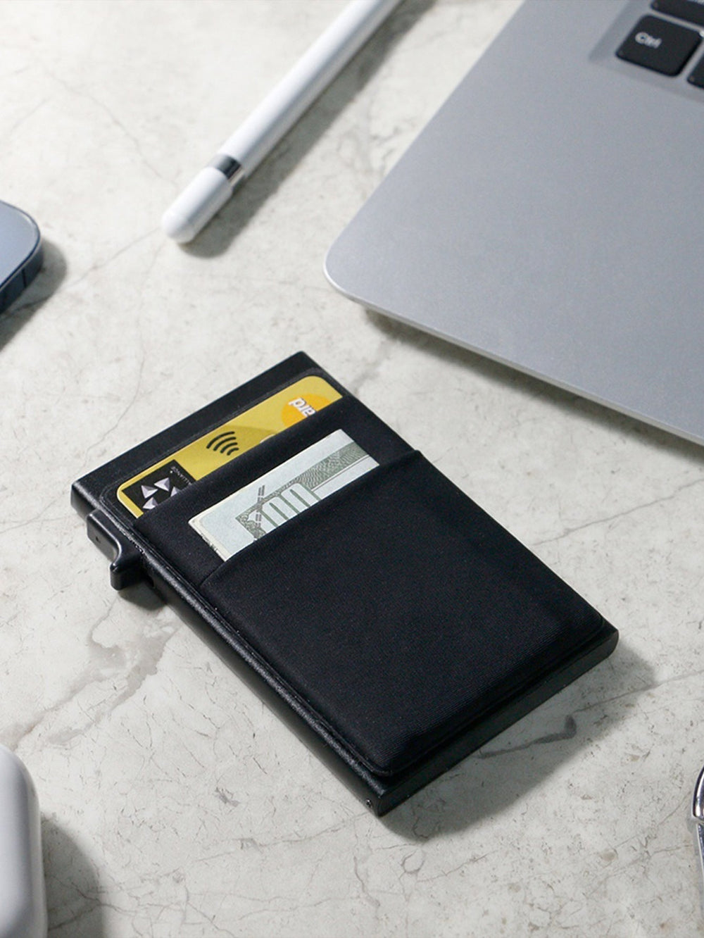 Enhanced Product Title: **Slim RFID-Blocking Metal Wallet for Men - Ultra-Thin Mini Credit Card Holder** 

This title emphasizes key features like "RFID-Blocking" and "Ultra-Thin," which are likely to attract more attention in Google Shopping searches.