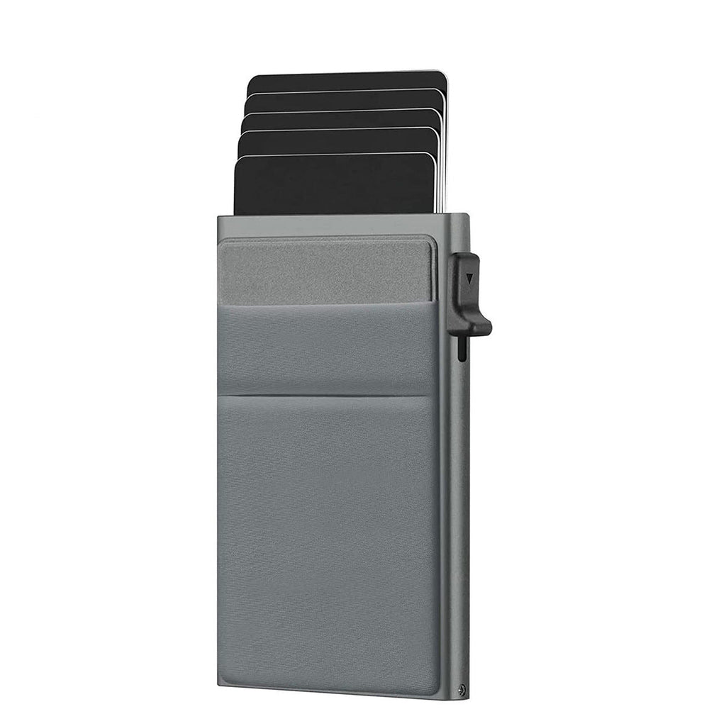 Enhanced Product Title: **Slim RFID-Blocking Metal Wallet for Men - Ultra-Thin Mini Credit Card Holder** 

This title emphasizes key features like "RFID-Blocking" and "Ultra-Thin," which are likely to attract more attention in Google Shopping searches.