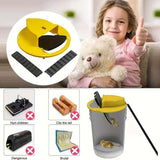 Humane Multi-Catch Mouse Trap – Automatic Tilt Reset, 30×20×10cm, No-Poison Rodent Control