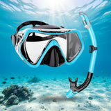 Snorkel Mask Set Adjustable Strap Design Dry Snorkel