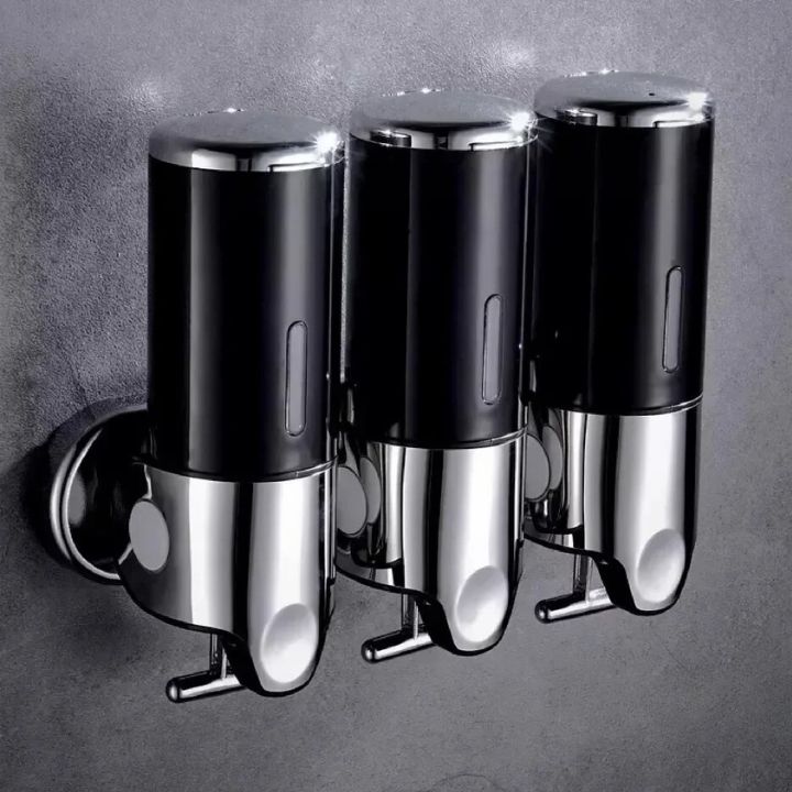 SOAPFORT Wall-Mounted Stainless Steel Soap Dispenser – Durable, Sleek Design for Home & Commercial Use