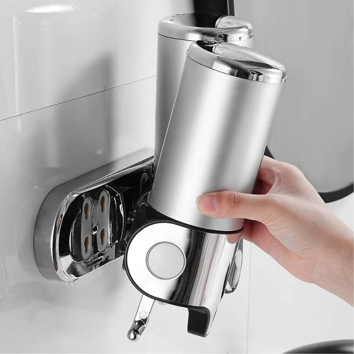 SOAPFORT Wall-Mounted Stainless Steel Soap Dispenser – Durable, Sleek Design for Home & Commercial Use