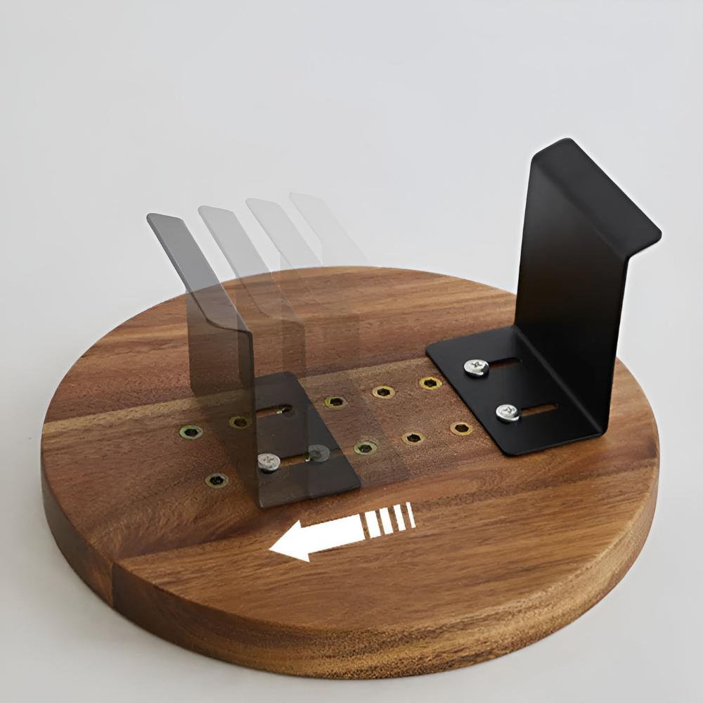 Elegant Walnut-Finished Wooden Sofa Armrest Tray - Perfect for Drinks & Snacks