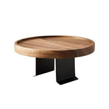 Elegant Walnut-Finished Wooden Sofa Armrest Tray - Perfect for Drinks & Snacks