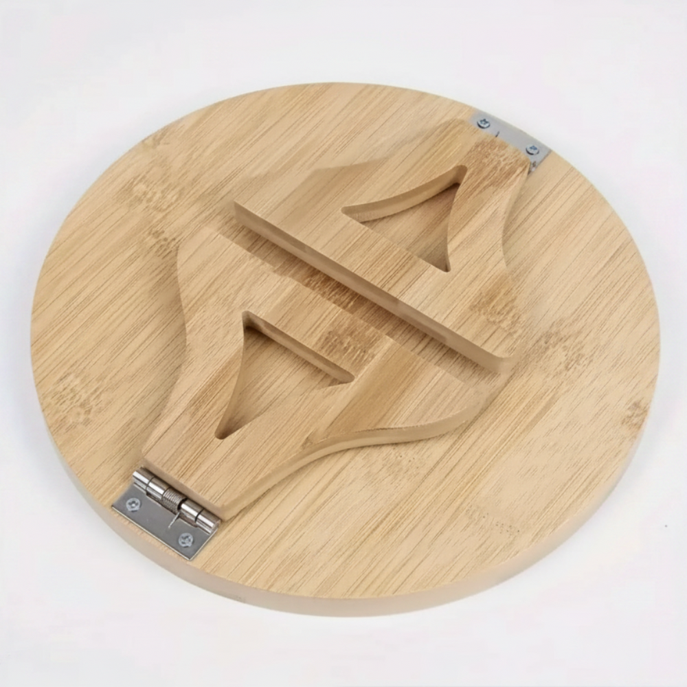 Sofa Side Table – Adjustable Folding, Solid Wood & Space-Saving Design