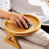 Sofa Side Table – Adjustable Folding, Solid Wood & Space-Saving Design