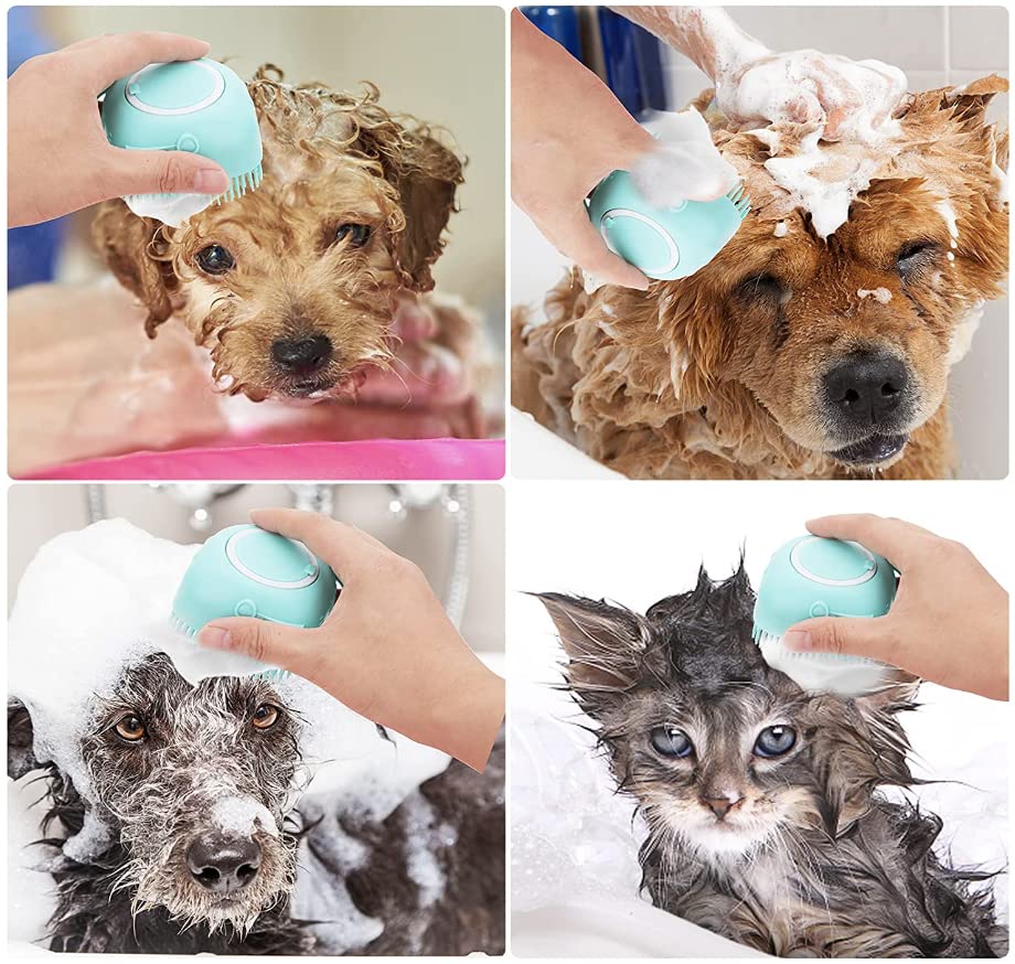 Premium Soft Brush for Bathing & Grooming Pets - Gentle, Effective Pet Care Tool for Dogs & Cats