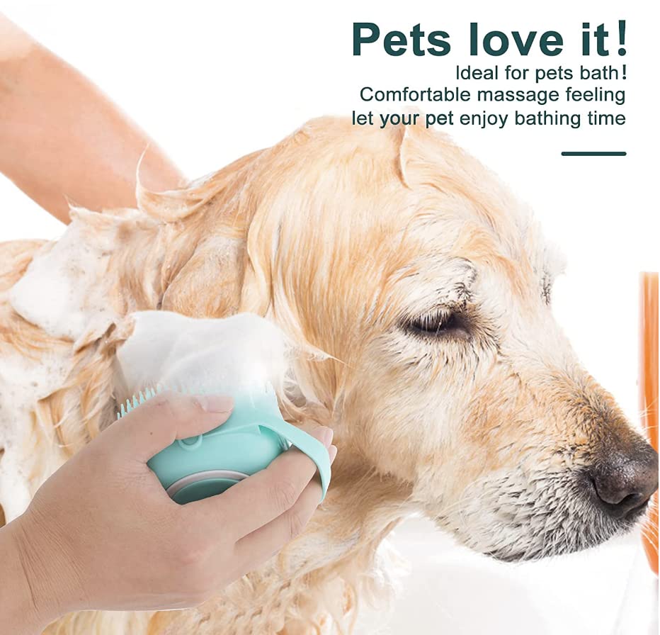 Premium Soft Brush for Bathing & Grooming Pets - Gentle, Effective Pet Care Tool for Dogs & Cats