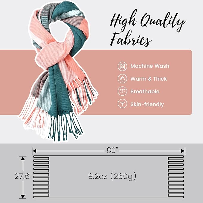 Luxurious Soft Cashmere Winter Scarf - Martha | Cozy & Stylish Cold Weather Accessory