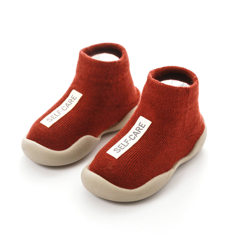 Soft Knitted Anti-Slip Toddler Shoes - Cozy Slippers for Little Feet