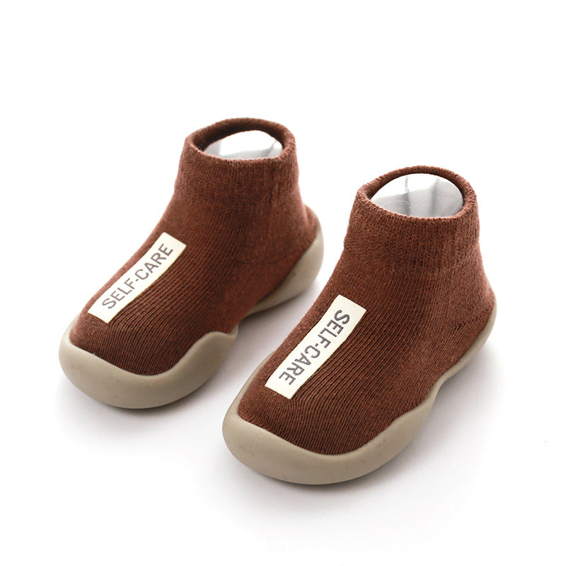 Soft Knitted Anti-Slip Toddler Shoes - Cozy Slippers for Little Feet