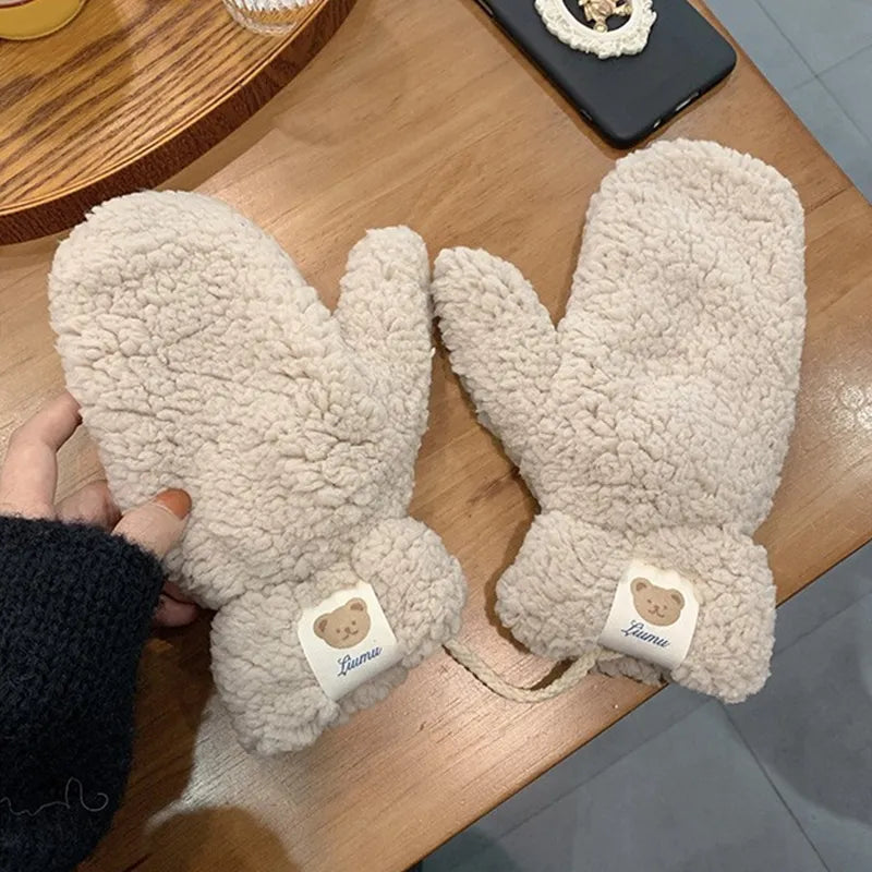 Cozy Soft Ladies Teddy Mittens - Mila | Warm & Stylish Winter Accessories