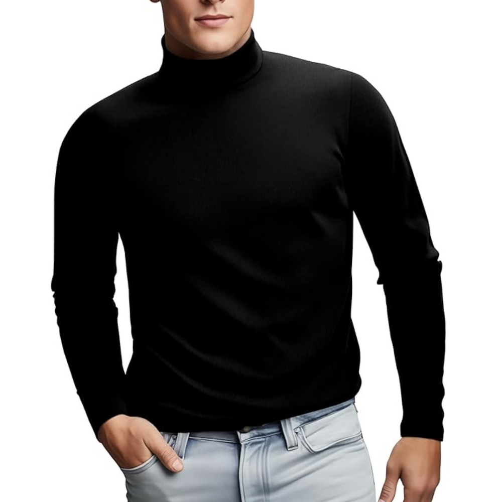 Men's Lucas Soft Thermal Roll Neck Baselayer - Ultimate Comfort & Warmth