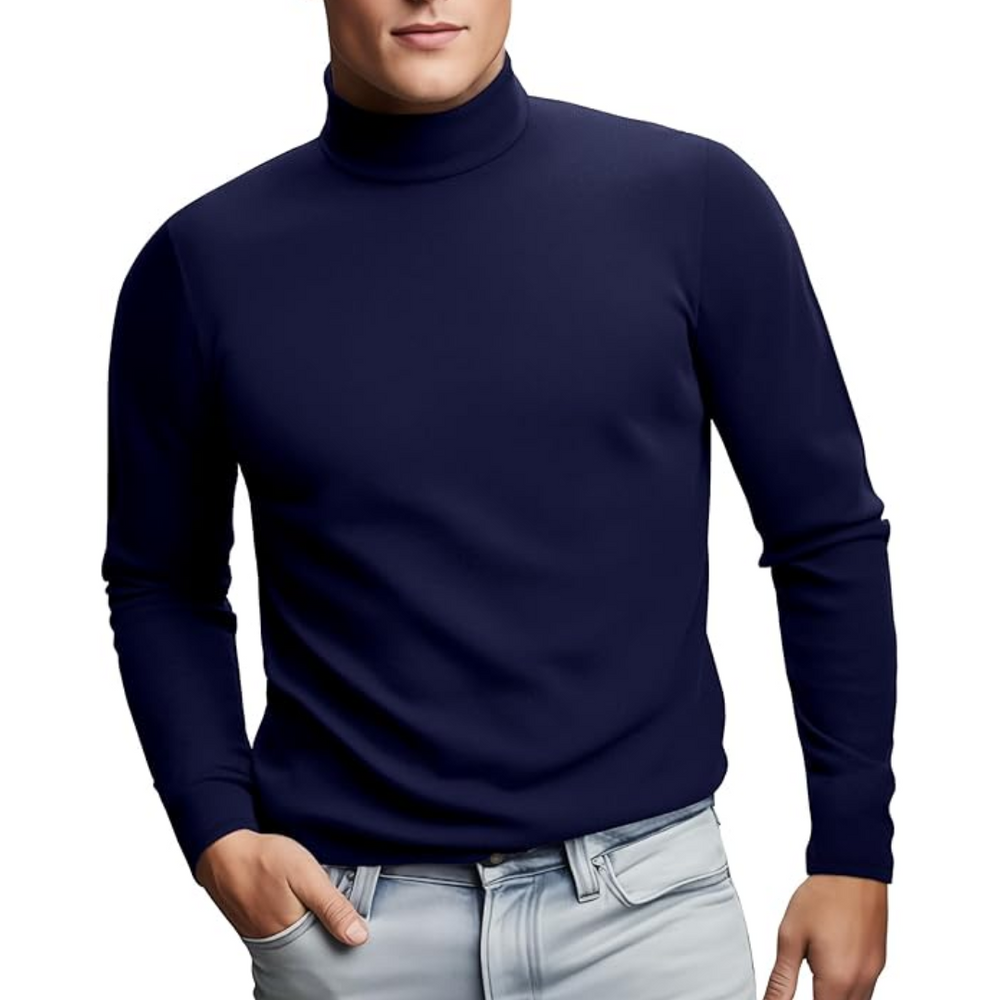 Men's Lucas Soft Thermal Roll Neck Baselayer - Ultimate Comfort & Warmth