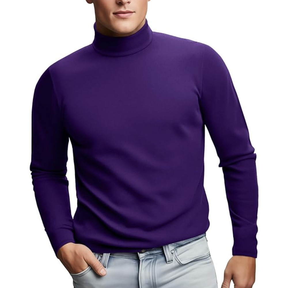 Men's Lucas Soft Thermal Roll Neck Baselayer - Ultimate Comfort & Warmth