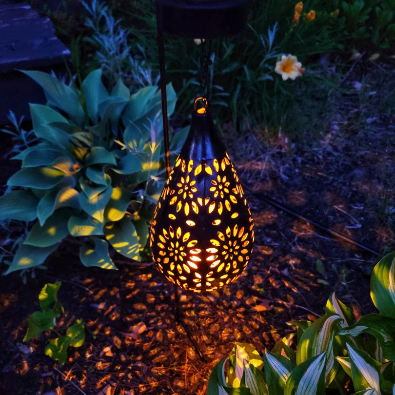 Enhanced Product Title: LumaBright Solar-Powered Outdoor Hanging Lamp - Eco-Friendly Garden Lighting Solution 

This title includes keywords that may improve visibility in Google Shopping while clearly conveying the product's features and benefits.