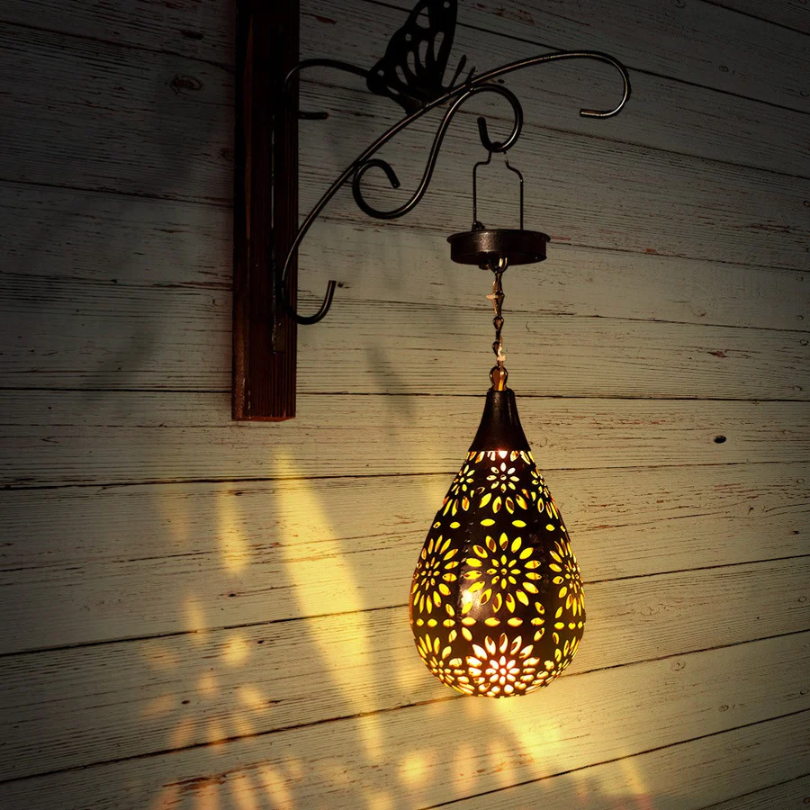 Enhanced Product Title: LumaBright Solar-Powered Outdoor Hanging Lamp - Eco-Friendly Garden Lighting Solution 

This title includes keywords that may improve visibility in Google Shopping while clearly conveying the product's features and benefits.