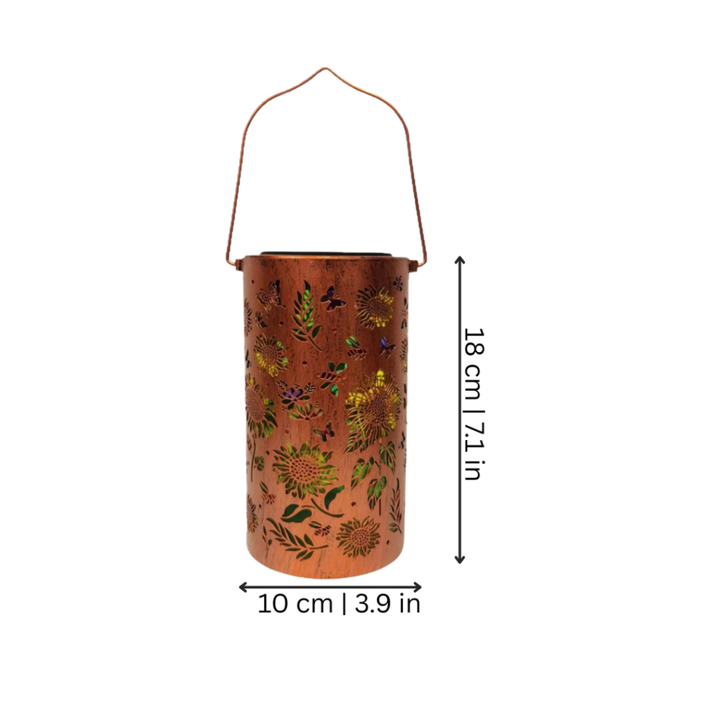 Solar Powered Lantern – Decorative Garden Light & USB-C Rechargeable