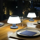 EcoGlow Solar Table Lamp - Sustainable Outdoor Lighting Solution with Adjustable Brightness