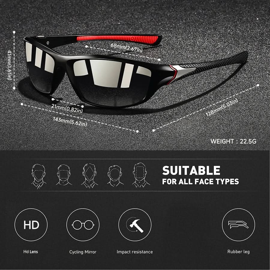 Polarized Sunglasses – Performance Fit, UV400 Protection & Outdoor Style