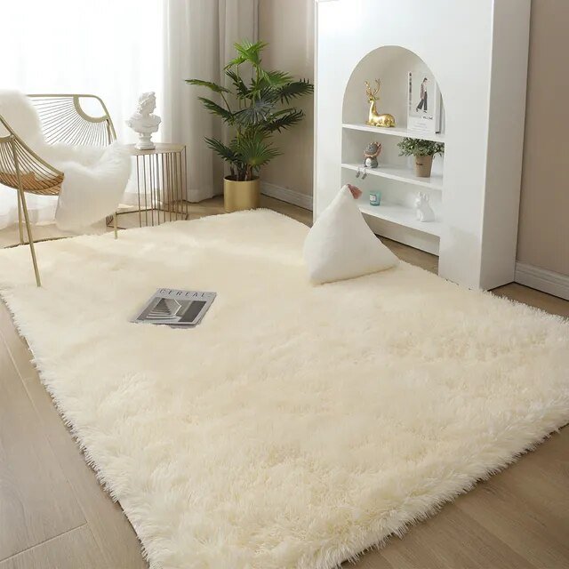 Plüschweicher Hochflor-Teppich – 5 Farben, 8 Größen, Rutschfeste Unterseite für Optimalen Halt | Ideal für Wohnzimmer, Schlafzimmer & Kinderzimmer
