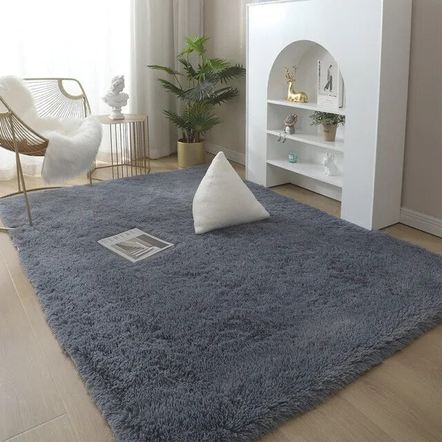 Plüschweicher Hochflor-Teppich – 5 Farben, 8 Größen, Rutschfeste Unterseite für Optimalen Halt | Ideal für Wohnzimmer, Schlafzimmer & Kinderzimmer