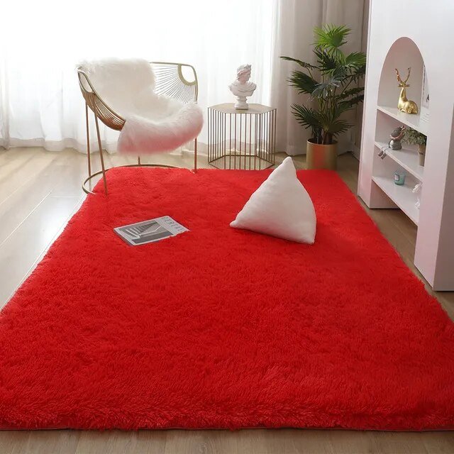 Plüschweicher Hochflor-Teppich – 5 Farben, 8 Größen, Rutschfeste Unterseite für Optimalen Halt | Ideal für Wohnzimmer, Schlafzimmer & Kinderzimmer
