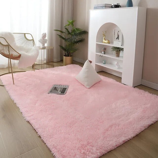 Plüschweicher Hochflor-Teppich – 5 Farben, 8 Größen, Rutschfeste Unterseite für Optimalen Halt | Ideal für Wohnzimmer, Schlafzimmer & Kinderzimmer