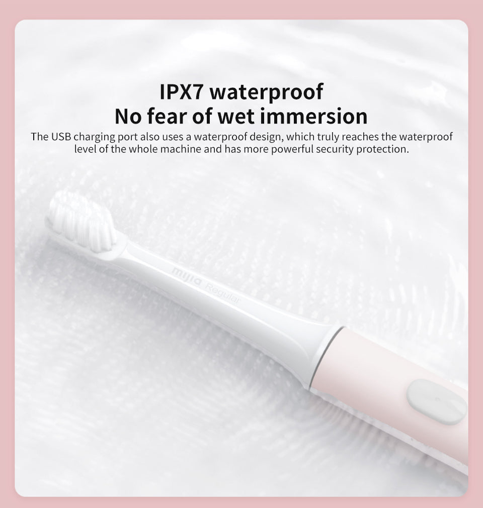 Waterproof Sonic Electric Toothbrush - USB Rechargeable, Advanced Cleaning Technology
