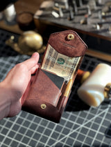 Sorrin Handmade Full Grain Leather Wallet with Pen Slot - Premium Quality, Stylish & Functional Design