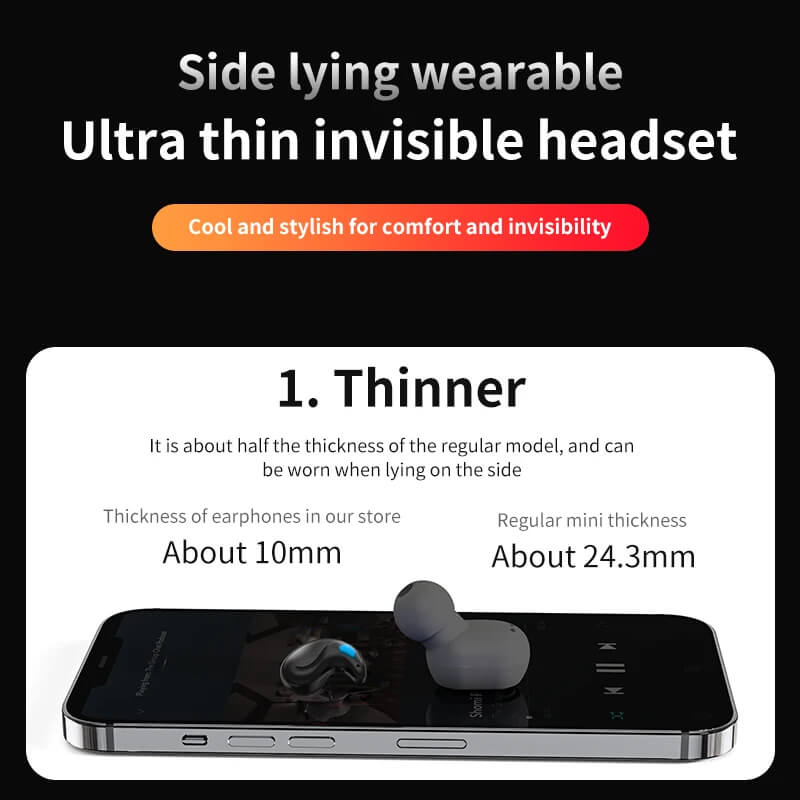 Enhanced Product Title: **SoundBeats Ultra-Thin Wireless Sleep Earbuds - Comfortable Noise-Canceling Design for Restful Sleep**