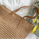 TerraWoven Spacious Handbag with Durable Shoulder Strap - Stylish & Versatile Tote for Everyday Use