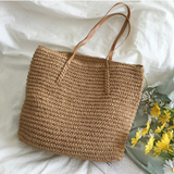 TerraWoven Spacious Handbag with Durable Shoulder Strap - Stylish & Versatile Tote for Everyday Use