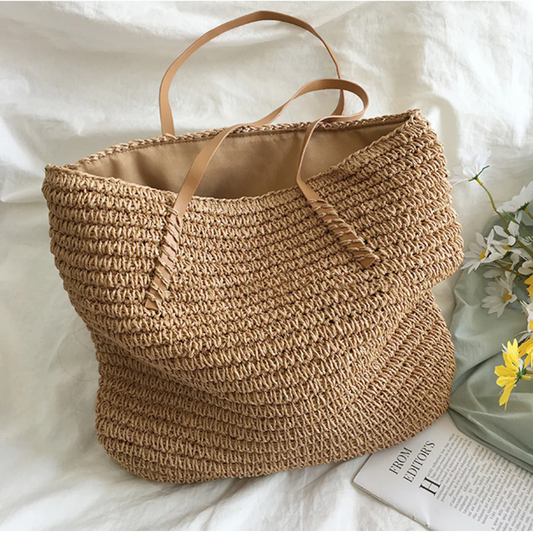 Woven Handbag – Braided Design, Shoulder Strap & Everyday Tote