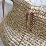 TerraWoven Spacious Handbag with Durable Shoulder Strap - Stylish & Versatile Tote for Everyday Use