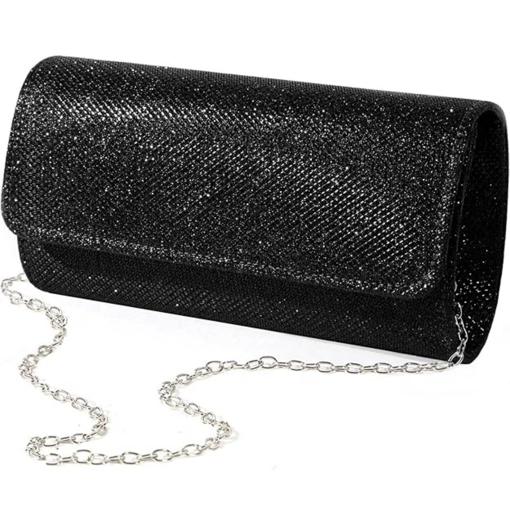 Ramona Sparkle Clutch - Elegant Evening Bag with Glitter Finish for Parties & Special Occasions