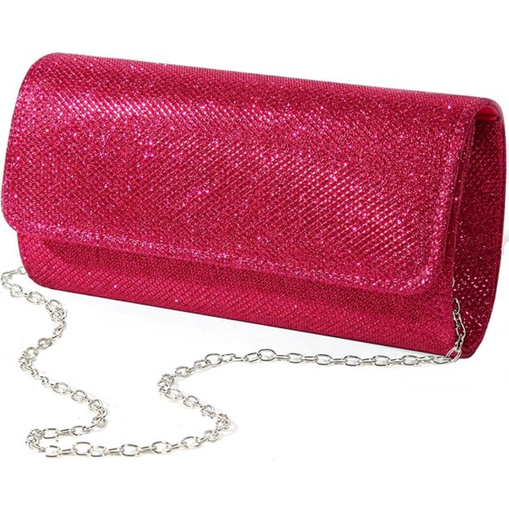 Ramona Sparkle Clutch - Elegant Evening Bag with Glitter Finish for Parties & Special Occasions
