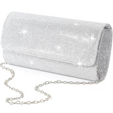 Ramona Sparkle Clutch - Elegant Evening Bag with Glitter Finish for Parties & Special Occasions