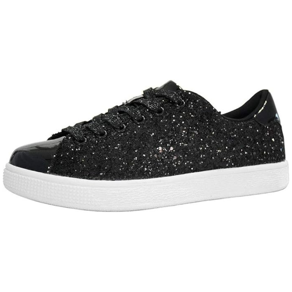 Xenia Sparkling Lace-Up Fashion Sneakers for Women - Stylish & Comfortable Ladies' Footwear