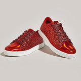 Xenia Sparkling Lace-Up Fashion Sneakers for Women - Stylish & Comfortable Ladies' Footwear